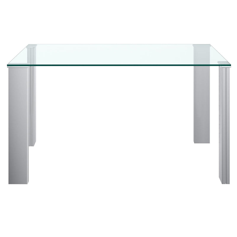 Worldwide Home Furnishings Frankfurt Dining Table with Glass Top 201-165 IMAGE 3