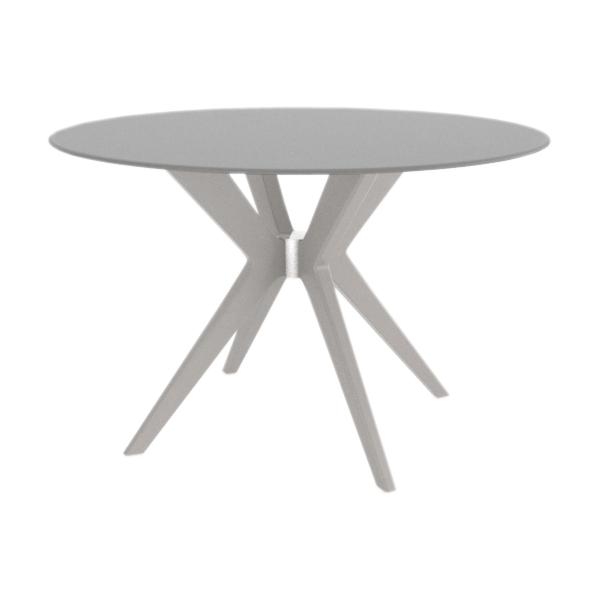 Canadel Round Downtown Dining Table with Glass Top GRN04242WD94MDPNF/BAS01005NA94MDP IMAGE 1