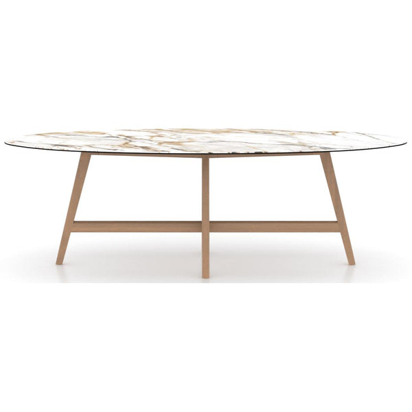 Canadel Oval Downtown Dining Table with Ceramic Top POV04496W225MDVNF IMAGE 1