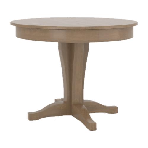 Canadel Round Canadel Dining Table with Pedestal Base TRN042422525AXCDF/BAS01000NA25AXC IMAGE 1
