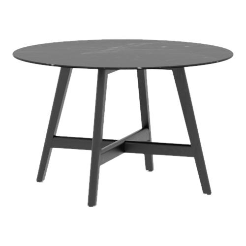 Canadel Round Downtown Dining Table with Ceramic Top PRN04848B205MDVNF/BAS01003NA05MDV IMAGE 1