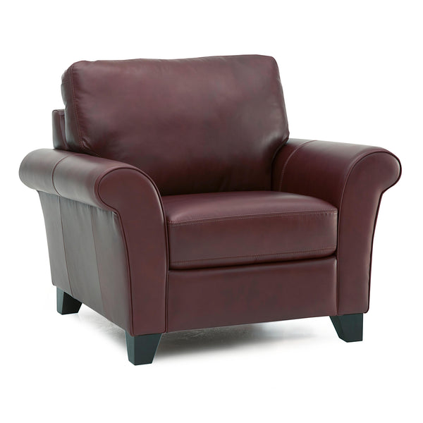 Palliser Rosebank Stationary Leather Chair 77429-02-CARNIVAL-RIVIERA IMAGE 1