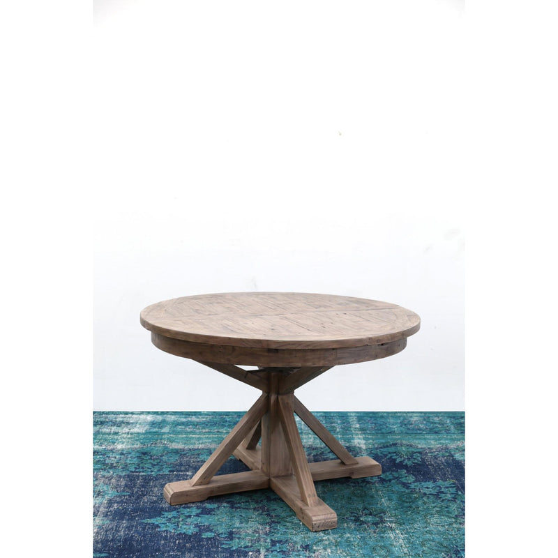 LH Imports Round Sundried Dining Table with Pedestal Base ICD017S-SD IMAGE 4