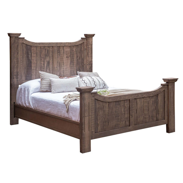 International Furniture Direct Natural Madeira King Panel Bed IFD1221HBDEK/IFD1221FTBEK/IFD1221RLSEK IMAGE 1