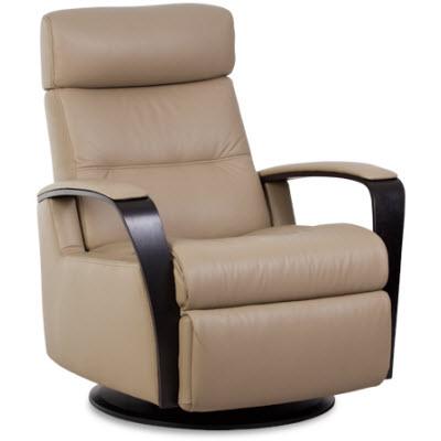 IMG Norway Peak Swivel, Glider Leather Recliner Peak RG 265 Standard Manual Relaxer w/lock - Trend or Sauvage Leather IMAGE 1