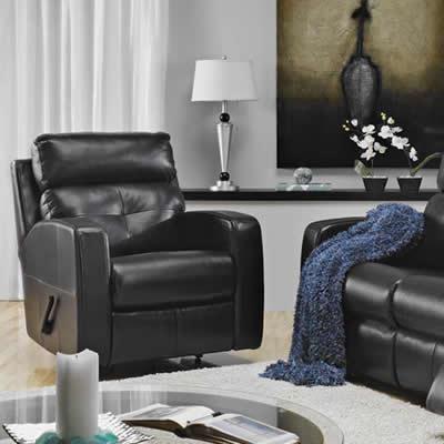 Elran Chloe Rocker Leather Recliner Chloe 40472-MEC-02 Rocker Recliner IMAGE 1