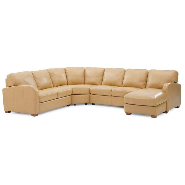 Palliser Westside Leather 4 pc Sectional 77307-07/77307-09/77307-14/77307-15-CLASSIC-WHEAT IMAGE 1