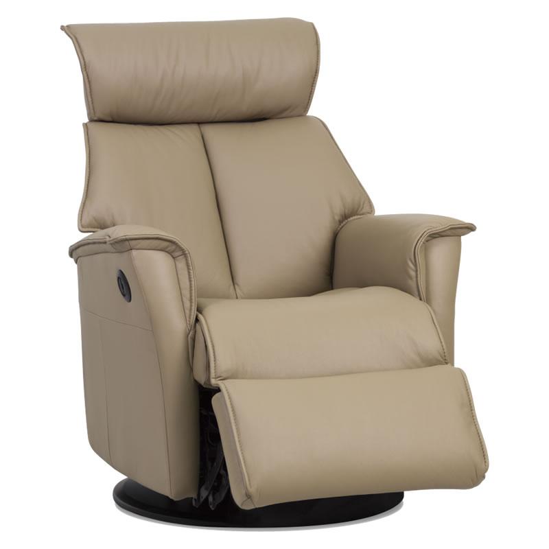 IMG Norway Boss Power Swivel, Glider, Rocker Leather Recliner Boss RM187 Compact Motorized Relaxer w/ No Lock - Trend or Sauvage Leather IMAGE 2