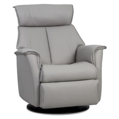 IMG Norway Boss Power Swivel, Glider, Rocker Leather Recliner Boss RM187 Compact Motorized Relaxer w/ No Lock - Trend or Sauvage Leather IMAGE 5