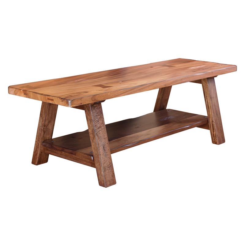 International Furniture Direct Parota Bench IFD866BENCH IMAGE 1