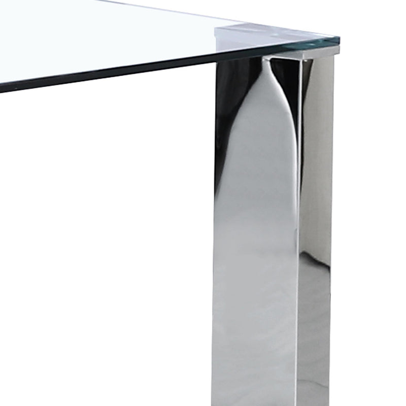 Worldwide Home Furnishings Frankfurt Dining Table with Glass Top 201-165 IMAGE 7