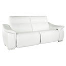 Fornirama Manual Reclining Leather Loveseat 4435-L2 IMAGE 1