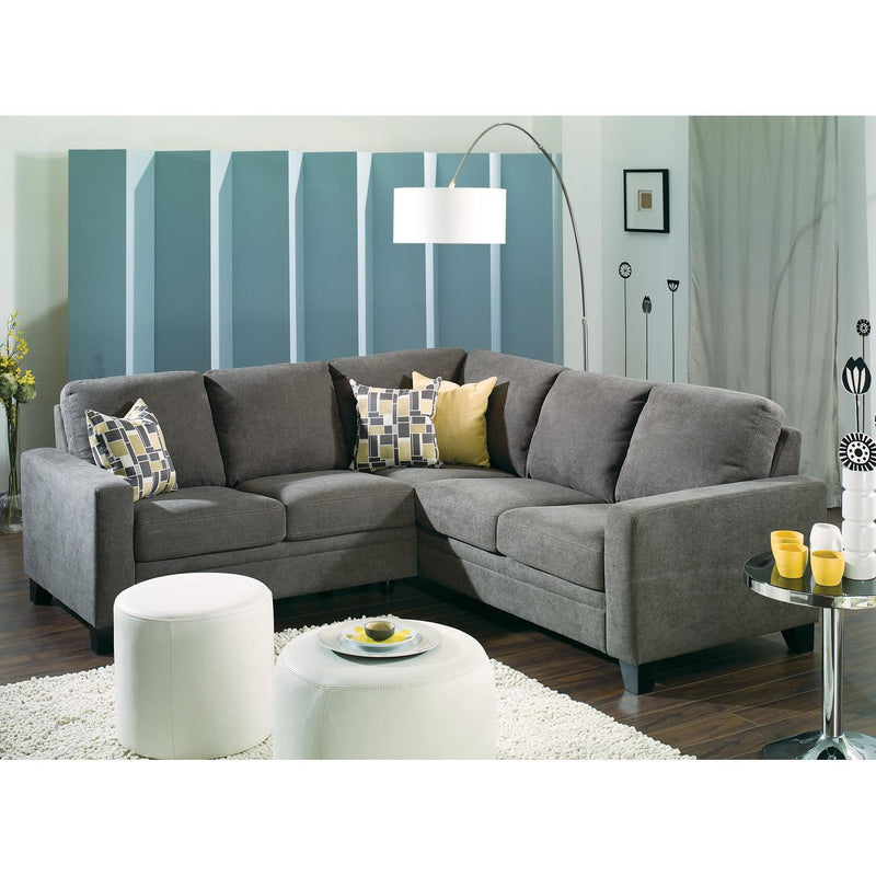 Palliser Creighton Fabric 2 pc Sectional 77294-40/77294-07-CAPRICE-GRANITE IMAGE 1