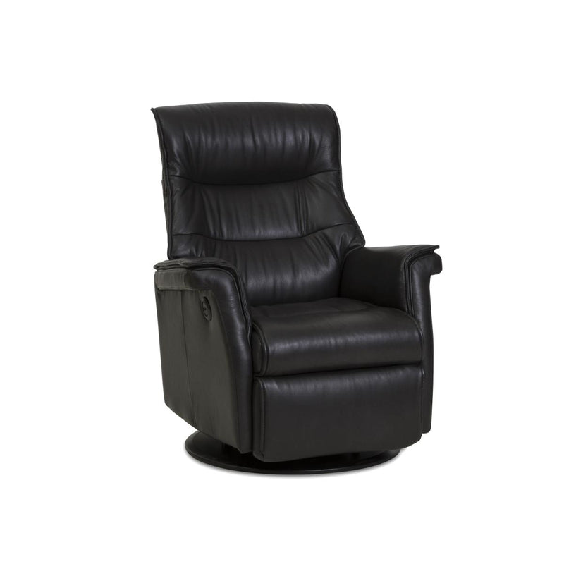 IMG Norway Chelsea Swivel, Glider Leather Recliner Chelsea RG 199 Compact Manual Relaxer - Prime Grade Leather IMAGE 4