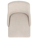 Worldwide Home Furnishings Cora 202-182BG Fabric Dining Chair - Beige and Walnut IMAGE 6