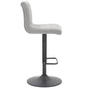 Worldwide Home Furnishings Dex Ii 203-153GY Adjustable Air Lift Stool - Grey and Black IMAGE 4