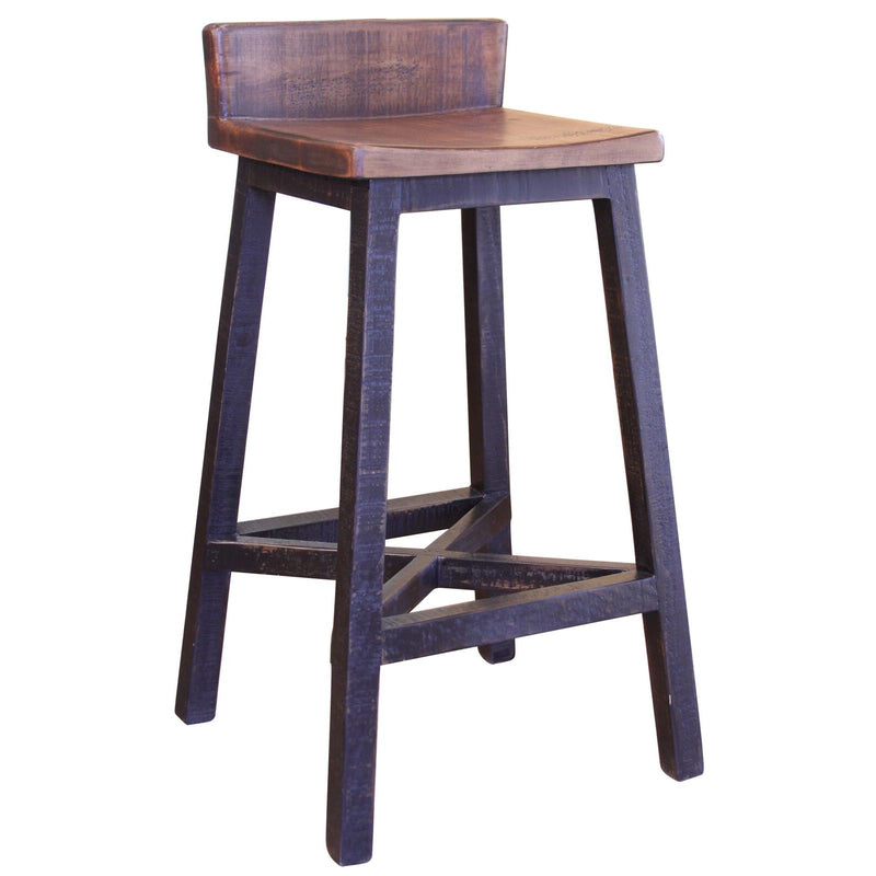 International Furniture Direct Pueblo Pub Height Stool IFD370BS30 IMAGE 1