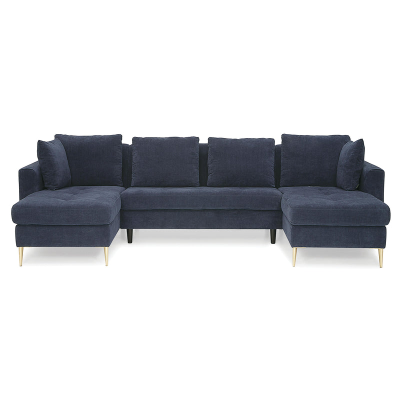 Palliser Sherbrook Fabric 3 pc Sectional 77407-14/77407-15/77407-16-SOFIA-MIDNIGHT IMAGE 2