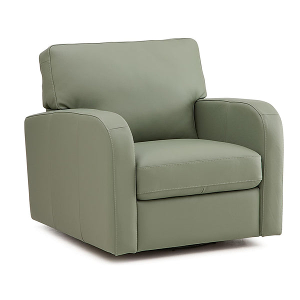 Palliser Westside Swivel Leather Chair 77307-33-TULSAII-HONEYDEW IMAGE 1