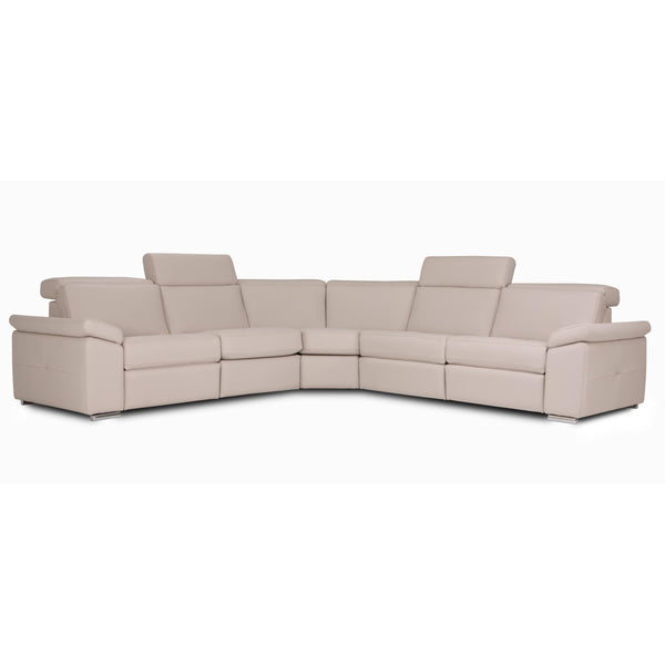 Jaymar London Power Reclining Leather 5 pc Sectional LONDON-169/LONDON-177/LONDON-055/LONDON-177/LONDON-170-Illusion Grege IMAGE 1