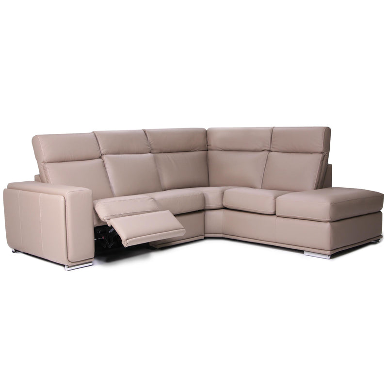 Jaymar Amsterdam Power Reclining Leather 3 pc Sectional Amsterdam 041/051/024 3 pc Reclining Sectional - Madras Cobblestone IMAGE 2