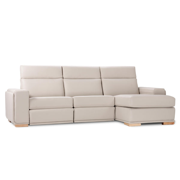 Jaymar Amsterdam Power Reclining Leather 3 pc Sectional Amsterdam 169/171/174 3 pc Reclining Sectional - Illusion Grege IMAGE 1