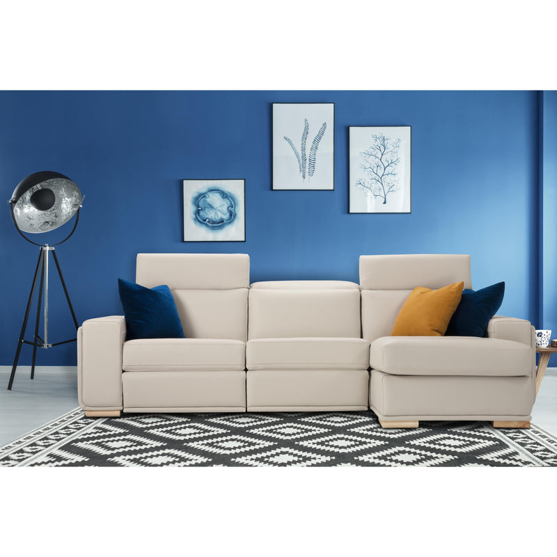 Jaymar Amsterdam Power Reclining Leather 3 pc Sectional Amsterdam 169/171/174 3 pc Reclining Sectional - Illusion Grege IMAGE 3