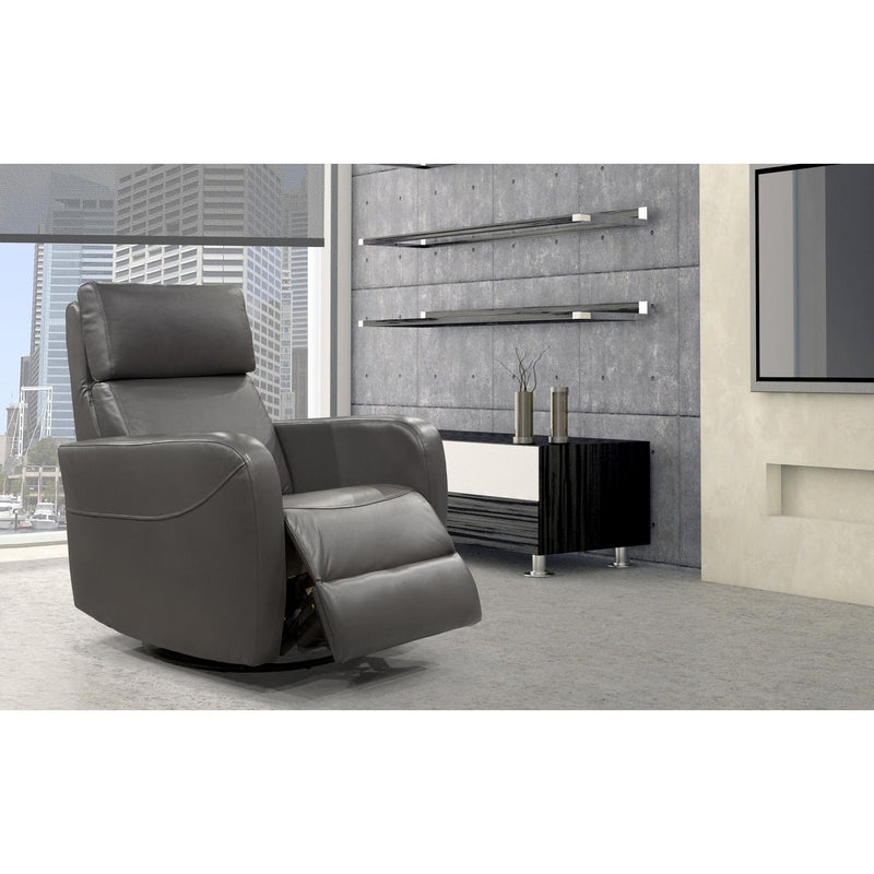 Bugatti Design Regina Power Swivel Rocker Leather Recliner Regina Power Swivel Rocker Recliner IMAGE 1