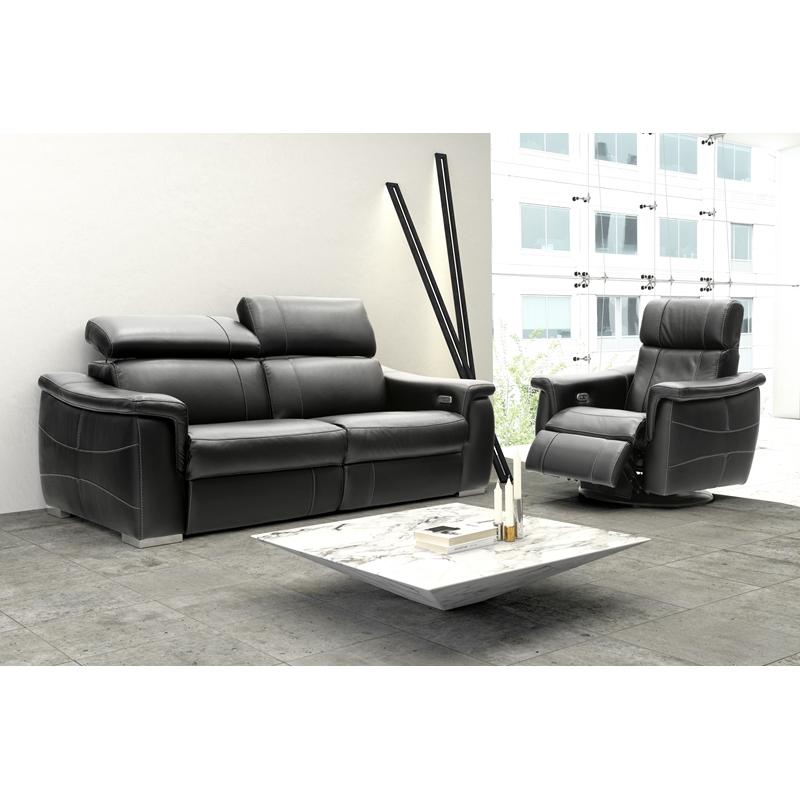 Fornirama Power Reclining Leather 2 pc Sectional 3485CC1-L/3485CC1-R IMAGE 2