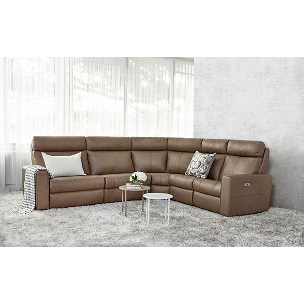 Elran Kendall Power Reclining 3 pc Sectional Kendall 4058-ECOP 3 pc Power Sectional IMAGE 1