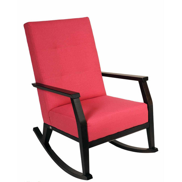 Ateliers St-Jean Lily-Op Rocking Fabric Chair Lily-Op Rocking Chair - Red IMAGE 1