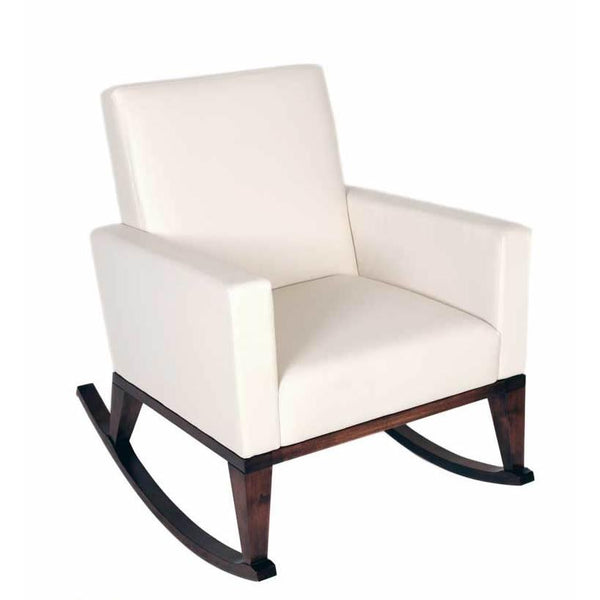 Ateliers St-Jean Lily-Rose Rocking Fabric Chair Lily-Rose Rocking Chair - White IMAGE 1