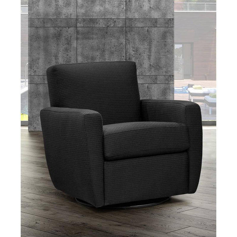 Bugatti Design Futura Swivel Fabric Chair Futura Swivel Rocking Chair - Black IMAGE 1