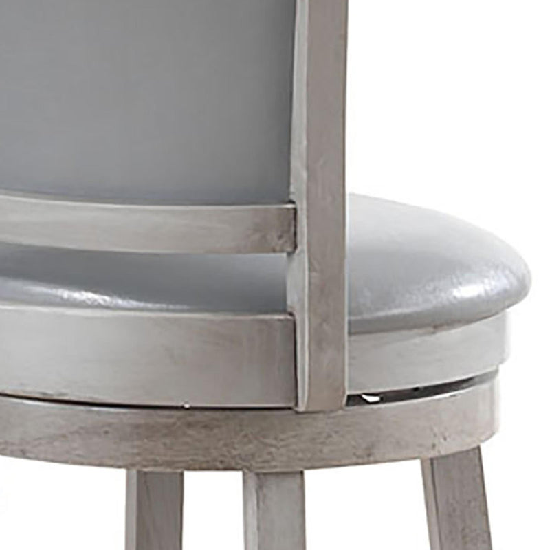 Worldwide Home Furnishings Rowan 203-478GY 26" Counter Stool - Grey IMAGE 5