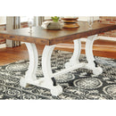  Signature Design by Ashley Valebeck Dining Table with Trestle Base D546-35 IMAGE 3