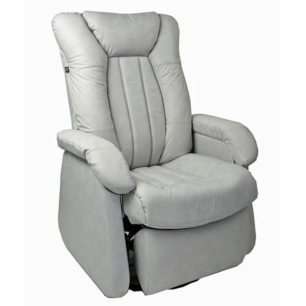  PEL International Neo 55 Swivel Glider Fabric and Leather Look Recliner 215655 IMAGE 1