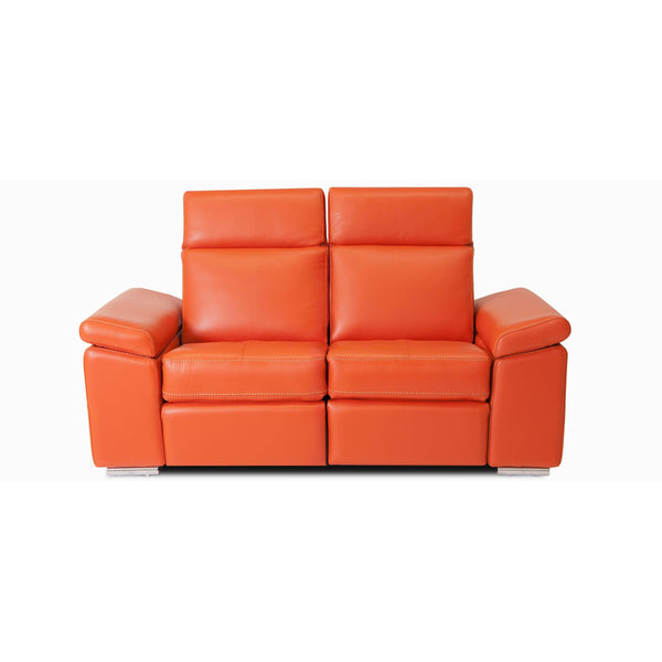 Jaymar London Power Reclining Leather Loveseat LONDON-041/LONDON-042 Power Reclining Loveseat - Dublin Papaya IMAGE 1