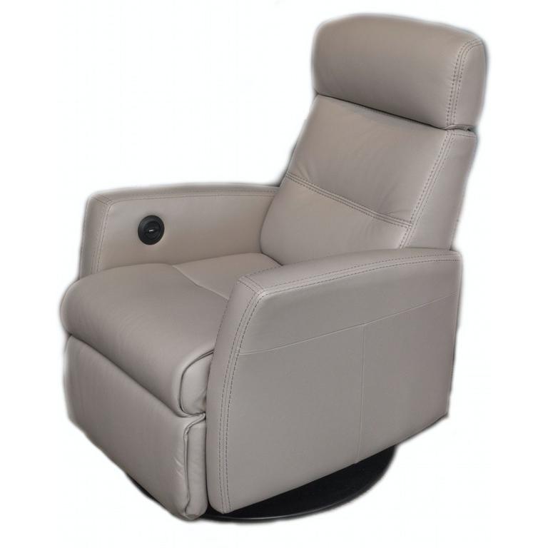 IMG Norway Divani Power Swivel Glider Leather Recliner RM125 T417 IMAGE 2