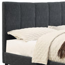 Worldwide Home Furnishings Rimo King Upholstered Platform Bed 101-268K-GY IMAGE 6