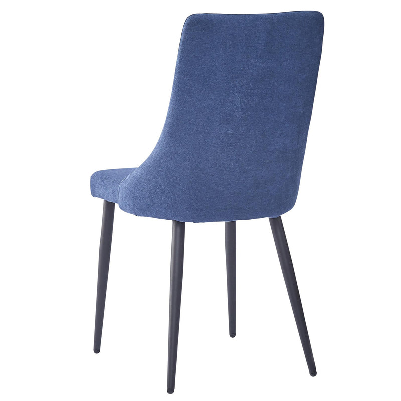 Worldwide Home Furnishings Venice 202-536BLU Dining Chair - Blue and Black IMAGE 3