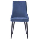 Worldwide Home Furnishings Venice 202-536BLU Dining Chair - Blue and Black IMAGE 5