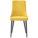 Worldwide Home Furnishings Venice 202-536MUS Dining Chair - Mustard and Black IMAGE 5