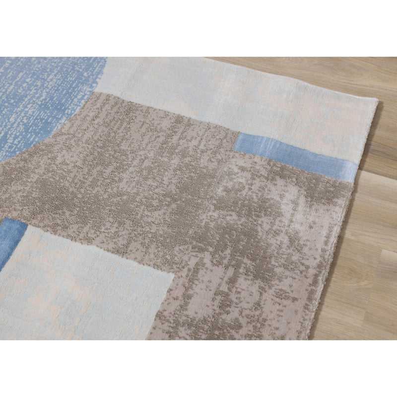 Kalora Interiors Belle Blue Grey Cream Shape Shifting Rug, 7'10" x 10'10" IMAGE 4
