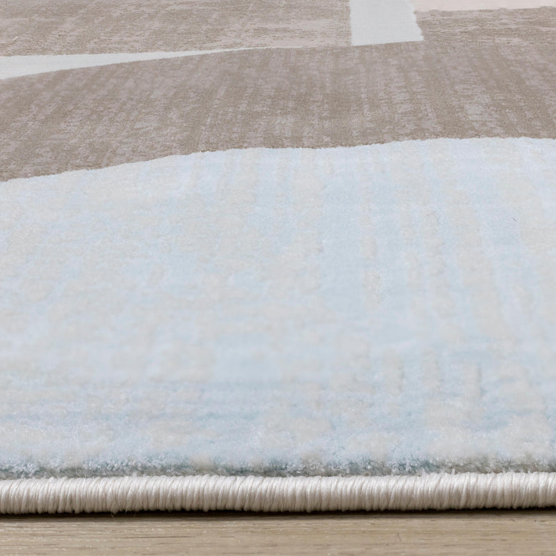 Kalora Interiors Belle Blue Grey Cream Shape Shifting Rug, 7'10" x 10'10" IMAGE 9