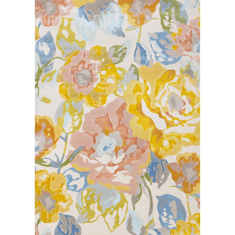 Kalora Interiors Belle Yellow Blue Pink Floral Rug, 7'10" x 10'10" IMAGE 2