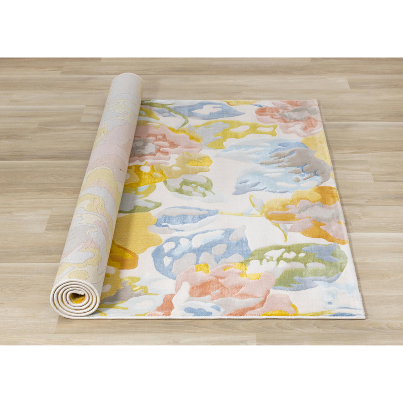 Kalora Interiors Belle Yellow Blue Pink Floral Rug, 7'10" x 10'10" IMAGE 8