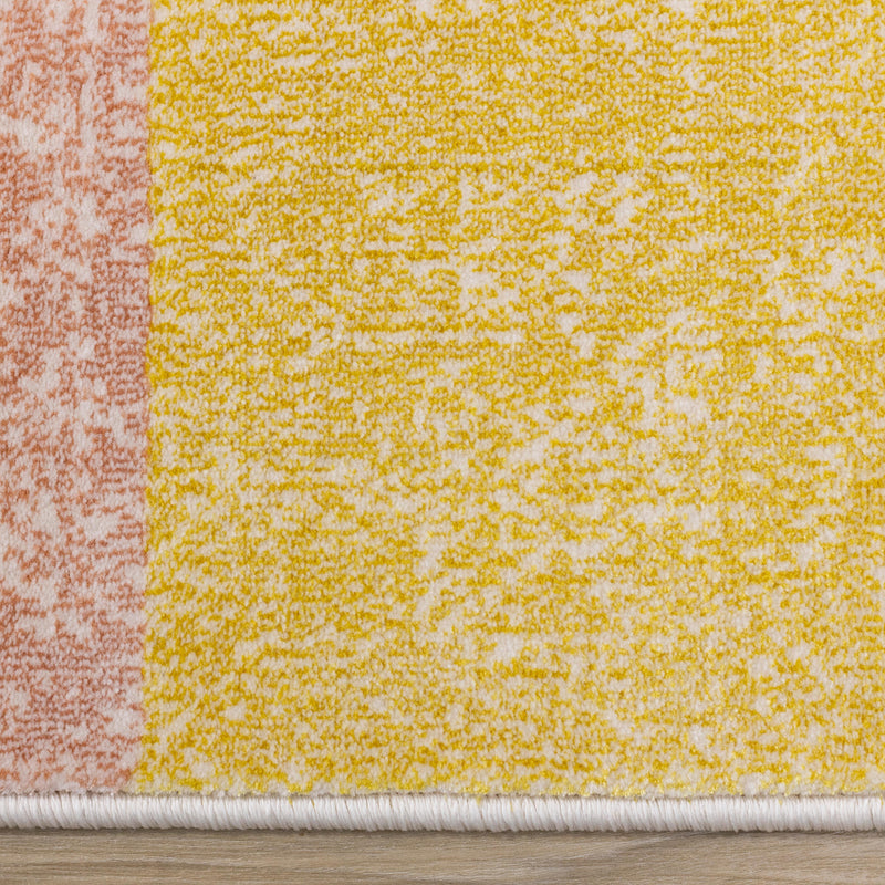 Kalora Interiors Belle Yellow Orange Blue Colour Blocks Rug, 7'10" x 10'10" IMAGE 10