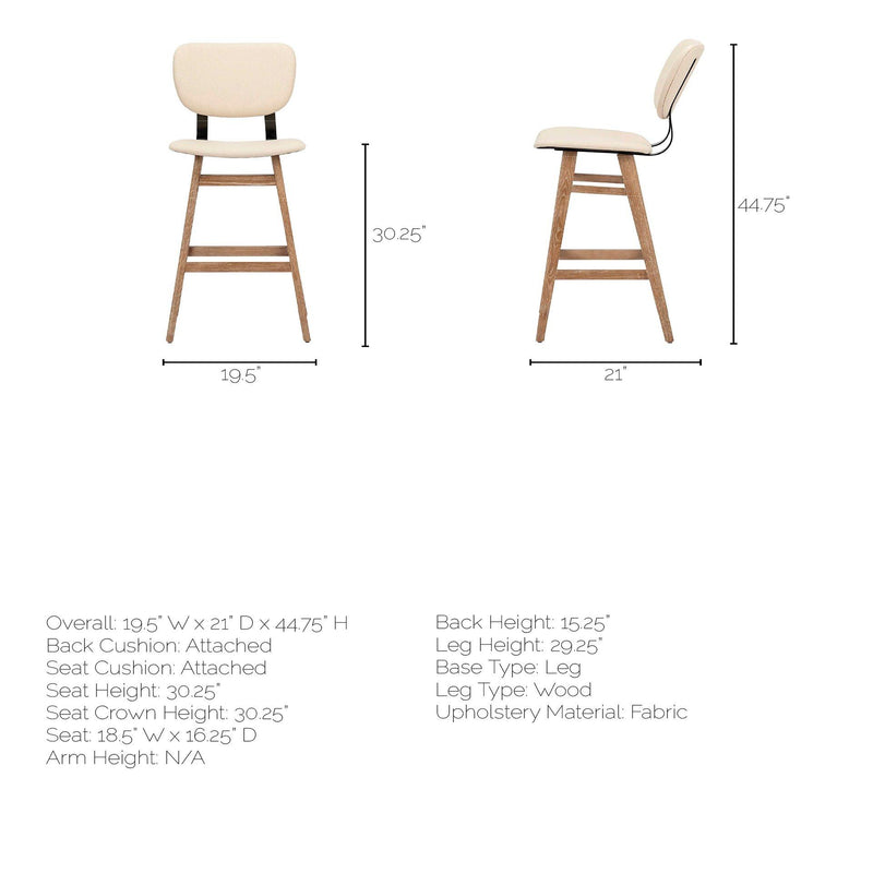 Mercana Haden Pub Height Stool 68122 IMAGE 9