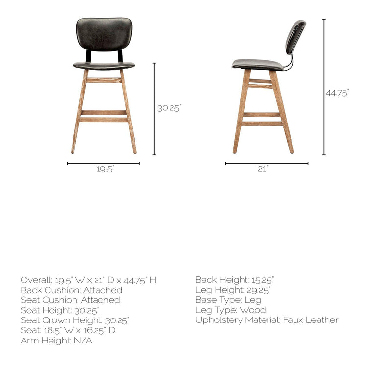 Mercana Haden Pub Height Stool 68121 IMAGE 9