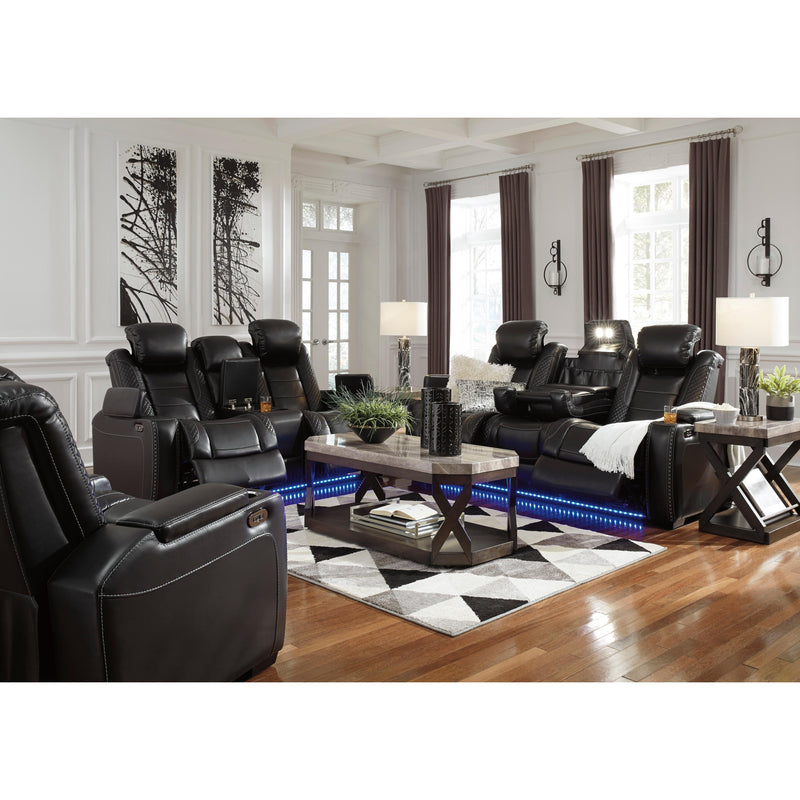 Signature Design by Ashley Party Time 3700318C Power Reclining Loveseat w/ Console and ADJ Headrest IMAGE 20
